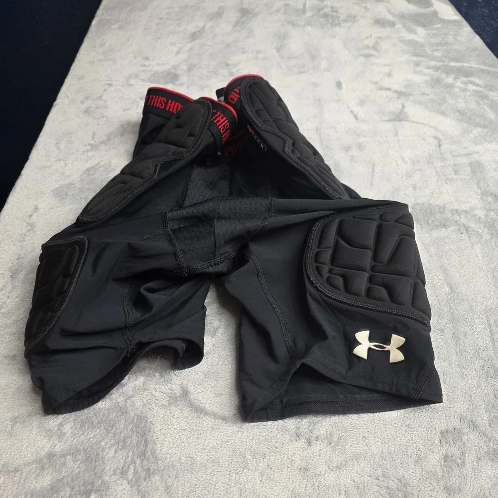 Under Armour padded football girdle compression shorts Men's L black